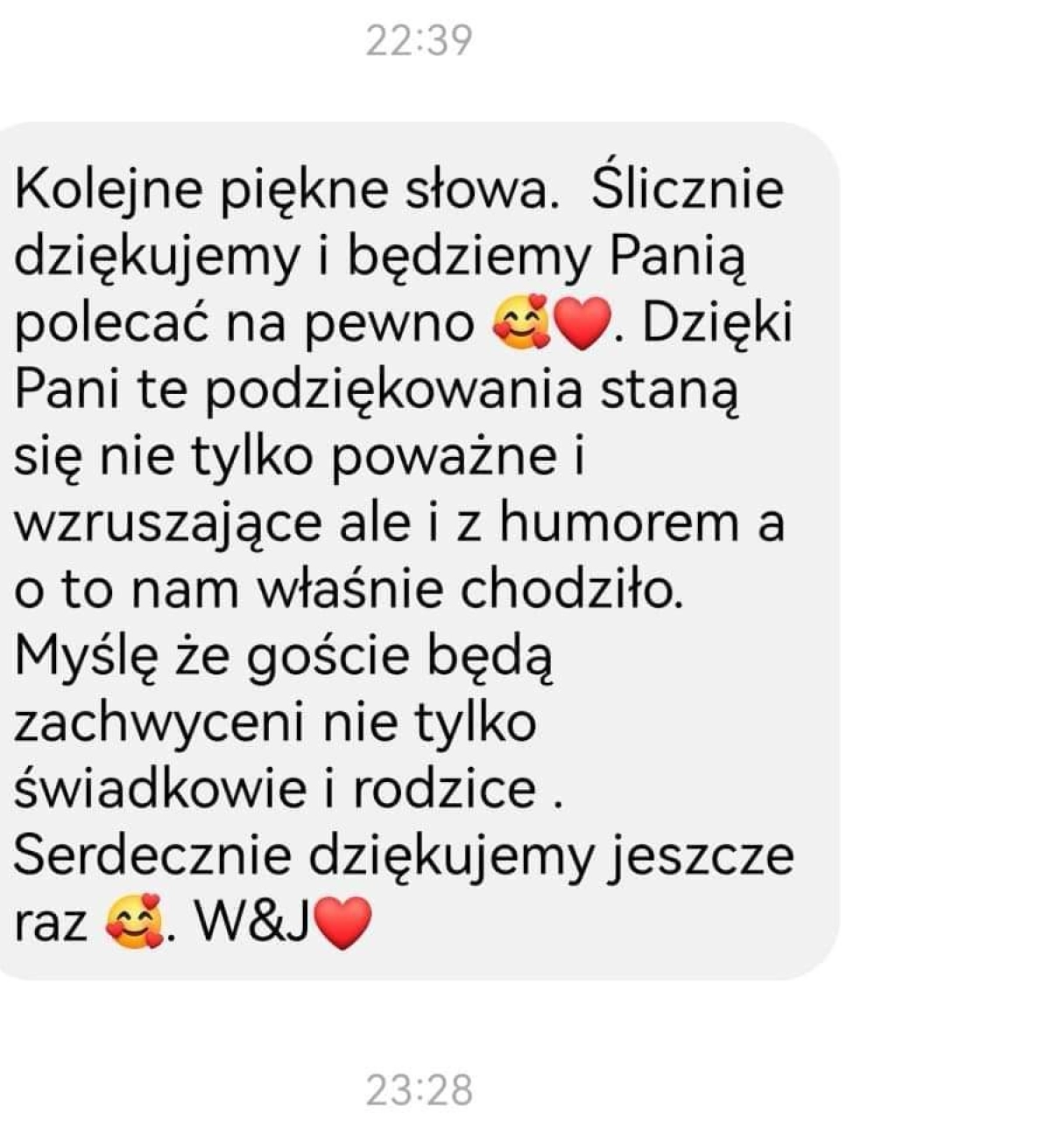 Podziękowania dla Rodziców w formie historyjek — Atrakcje weselne — Lublin