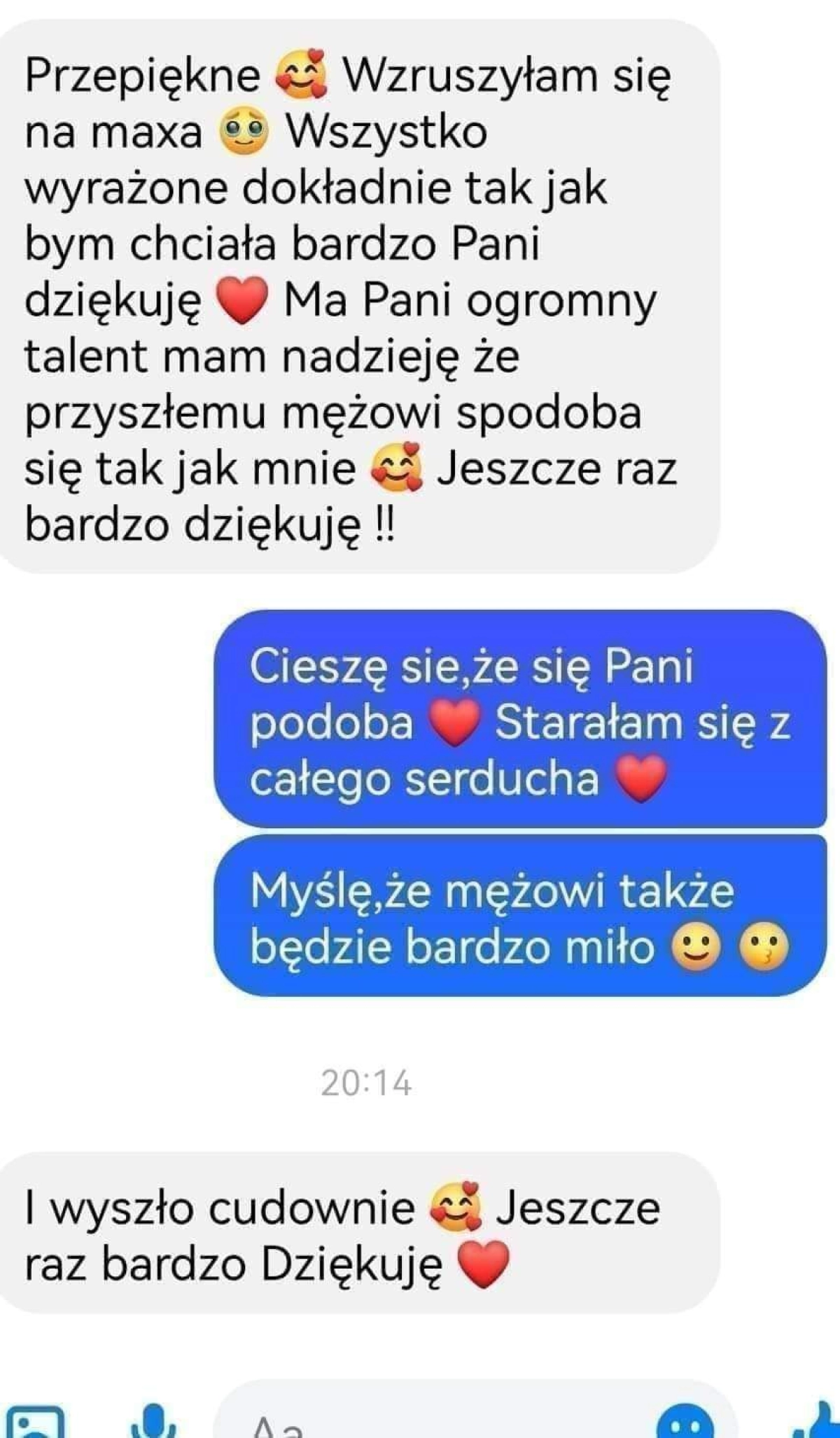 Podziękowania dla Rodziców w formie historyjek