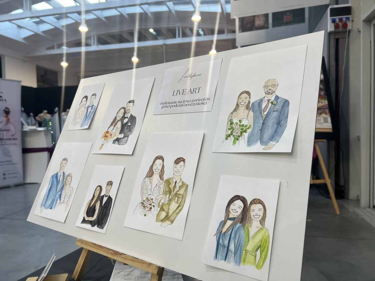 Malowanie na żywo -Artbykaro Karolina Baluta — Atrakcje weselne — Białystok