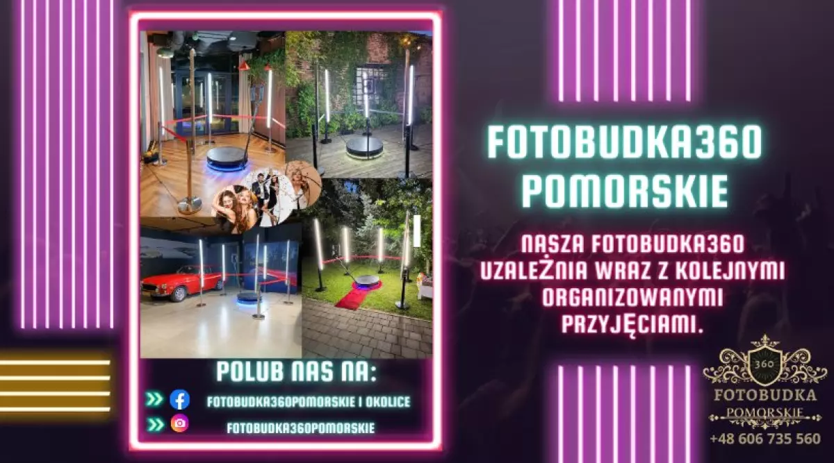 FotoBudka360 Pomorskie i okolice!!! Atrakcja każdej imprezy!!!